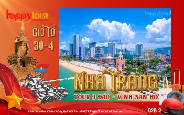 TOUR NHA TRANG - CANO 3 ĐẢO - VỊNH SAN HÔ 3 NGÀY 3 ĐÊM - TOUR LỄ 2026