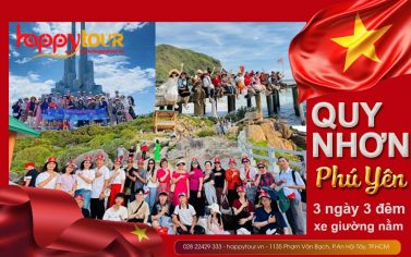 TOUR QUY NHƠN PHÚ YÊN - 3 NGÀY 3 ĐÊM -  XE GIƯỜNG NẰM - TOUR LỄ 2026