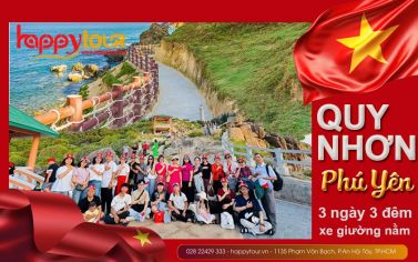 TOUR QUY NHƠN PHÚ YÊN - 3 NGÀY 3 ĐÊM - XE GIƯỜNG NẰM - TOUR LỄ 2026