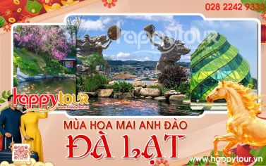 TOUR ĐÀ LẠT - MÙA HOA MAI ANH ĐÀO 3 NGÀY 3 ĐÊM - TOUR TẾT 2026