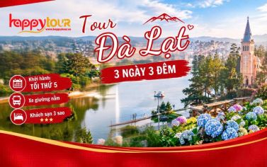 TOUR ĐÀ LẠT 3 NGÀY 3 ĐÊM - 3 SAO