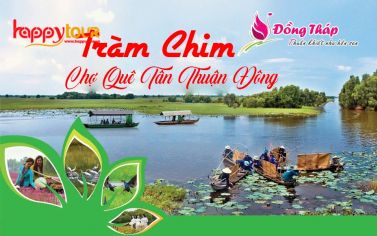 TOUR ĐỒNG THÁP - TRÀM CHIM - VƯỜN QUÝT 2 NGÀY 1 ĐÊM
