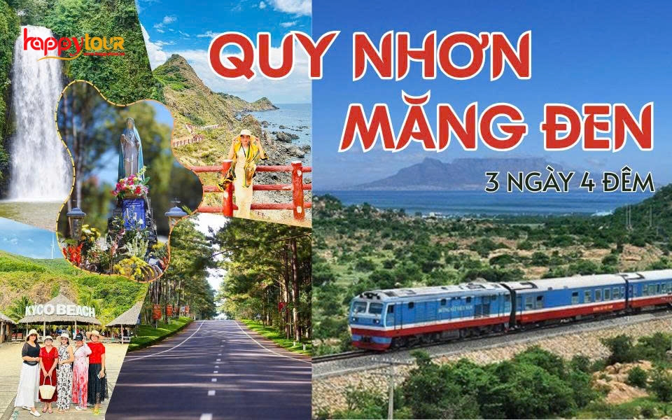 TOUR QUY NHƠN - MĂNG ĐEN - TÀU LỬA - 3 NGÀY 4 ĐÊM